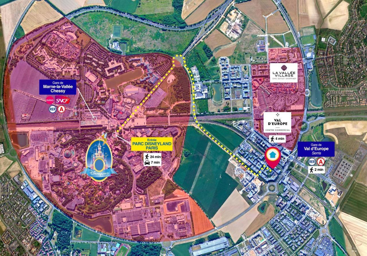 Disneyland-Paris 7 Pers, Netflix, Wifi, 2 Parking Chessy  Exterior photo